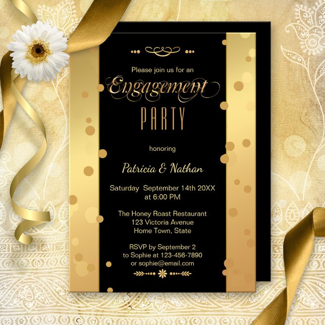 Invitación a la fiesta de compromiso de Confetti N (Subido por el creador)