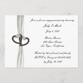 Invitación a la fiesta de compromiso de diamantes 