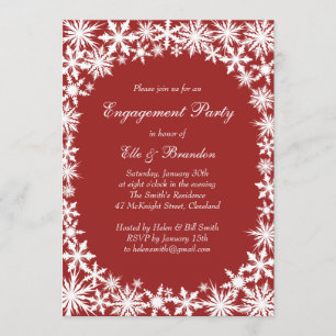 Invitación a la fiesta de compromiso de encaje de