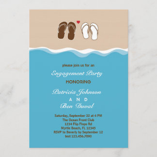 Invitación a la fiesta de compromiso de flops volt