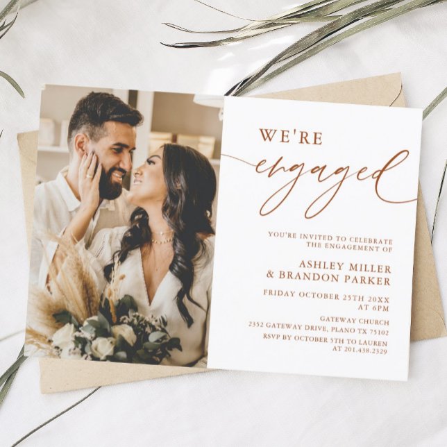 Invitación a la fiesta de compromiso de fotografía (Subido por el creador)