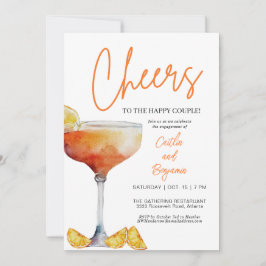 Invitación a la fiesta de compromiso de fun Cheers