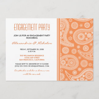 Invitación a la fiesta de compromiso de Henna Pais
