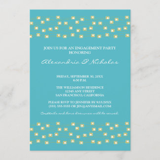Invitación a la fiesta de compromiso de la cadena 