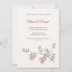 Invitación a la fiesta de compromiso de la rama de