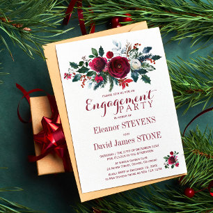 Invitación a la fiesta de compromiso de los Navida