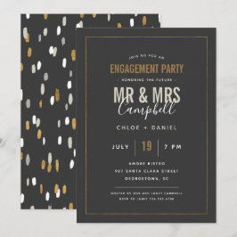 Invitación a la fiesta de compromiso de los shimme