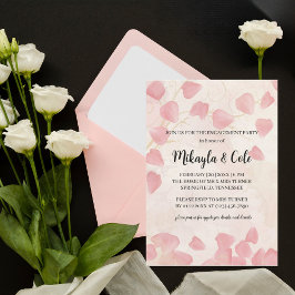 Invitación a la fiesta de compromiso de melocotón