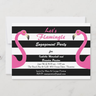 Invitación a la fiesta de compromiso de moda de Fl