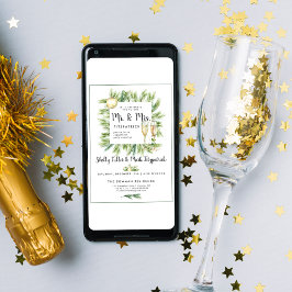 Invitación a la fiesta de compromiso de navidades