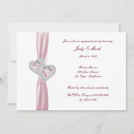 Invitación a la fiesta de compromiso de personaliz
