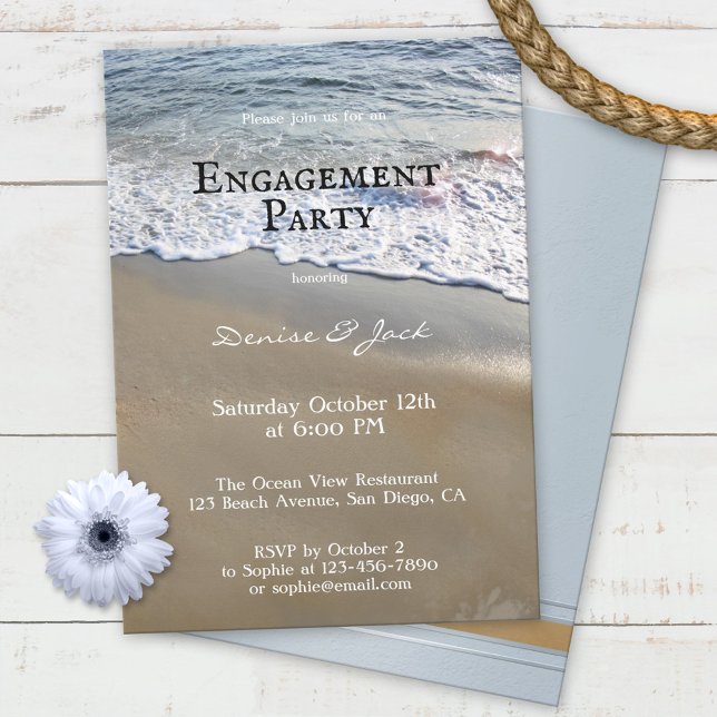 Invitación a la Fiesta de Compromiso de Playa Eleg (Subido por el creador)