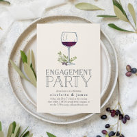 Invitación a la fiesta de compromiso de prueba de 