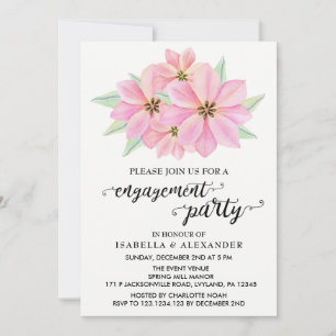 Invitación a la fiesta de compromiso de tulipanes