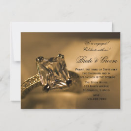 Invitación a la fiesta de compromiso del anillo de
