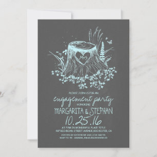 Invitación a la fiesta de compromiso del árbol del