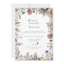 Invitación a la fiesta de compromiso del Boho Wild