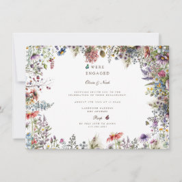 Invitación a la fiesta de compromiso del Boho Wild