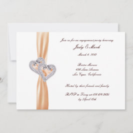 Invitación a la fiesta de compromiso del corazón d