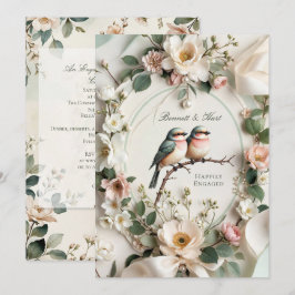 Invitación a la Fiesta de Compromiso Floral LoveBi