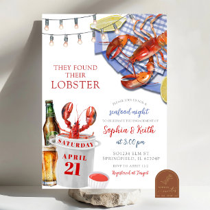 Invitación a la fiesta de compromiso nocturno de m