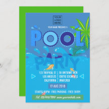 Invitación a la fiesta de congelación de verano en