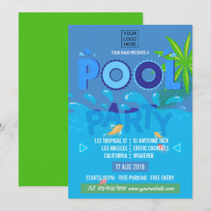 Invitación a la fiesta de congelación de verano en