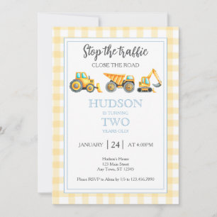 Invitación a la Fiesta de Construcción de Tráfico 