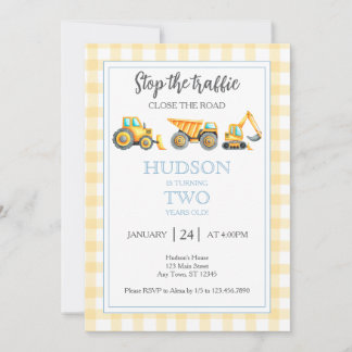 Invitación a la Fiesta de Construcción de Tráfico