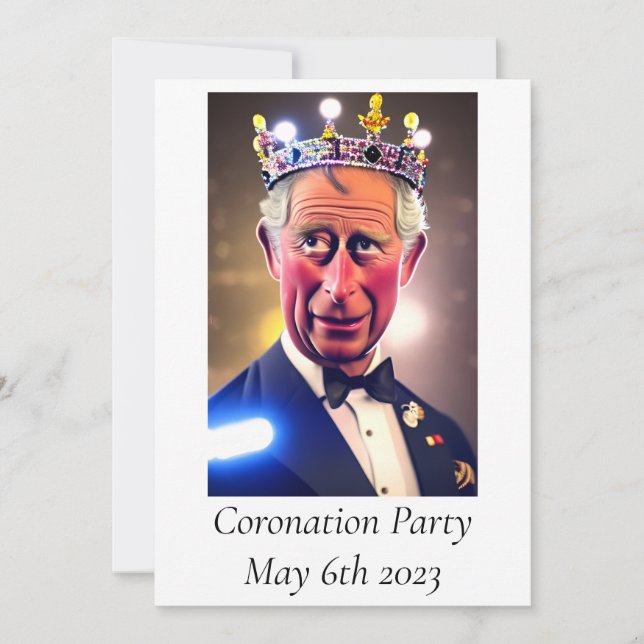 Invitación a la fiesta de coronación (Anverso)
