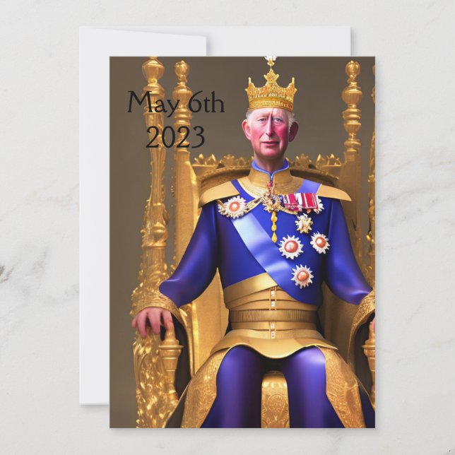 Invitación a la fiesta de coronación (Anverso)