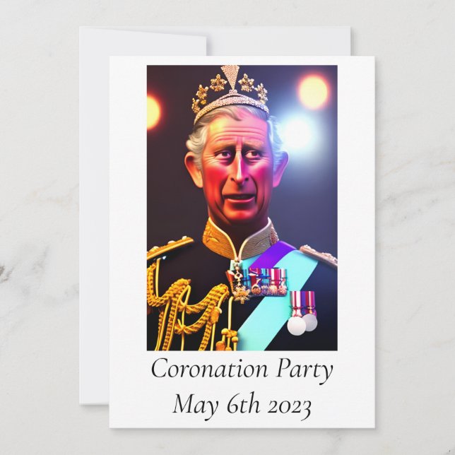 Invitación a la fiesta de coronación (Anverso)