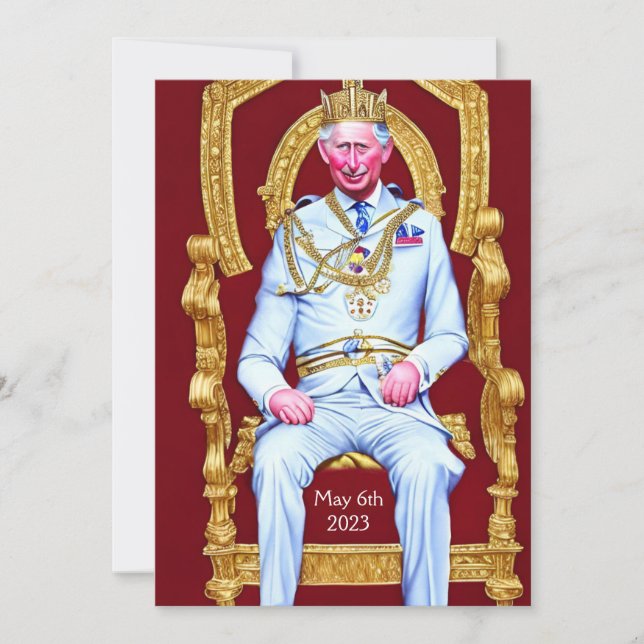 Invitación a la fiesta de coronación (Anverso)