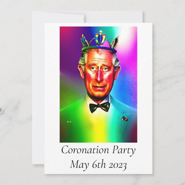 Invitación a la fiesta de coronación (Anverso)