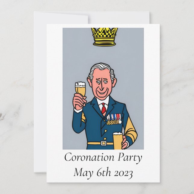 Invitación a la fiesta de coronación (Anverso)