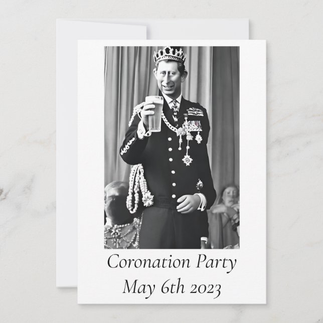 Invitación a la fiesta de coronación (Anverso)