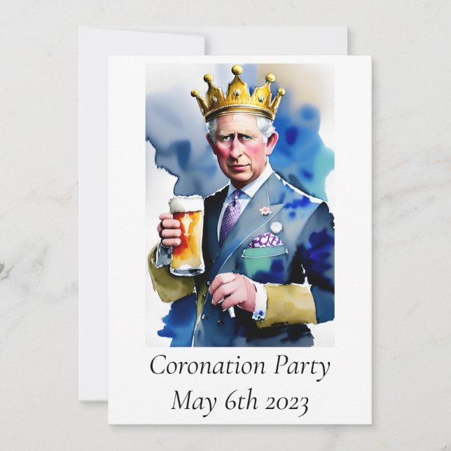 Invitación a la fiesta de coronación (Anverso)