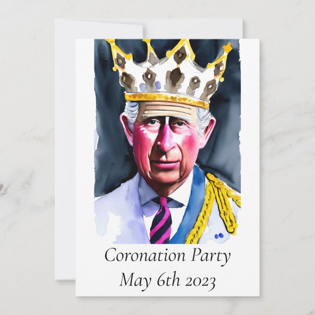 Invitación a la fiesta de coronación (Anverso)