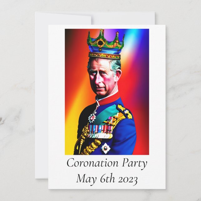 Invitación a la fiesta de coronación (Anverso)