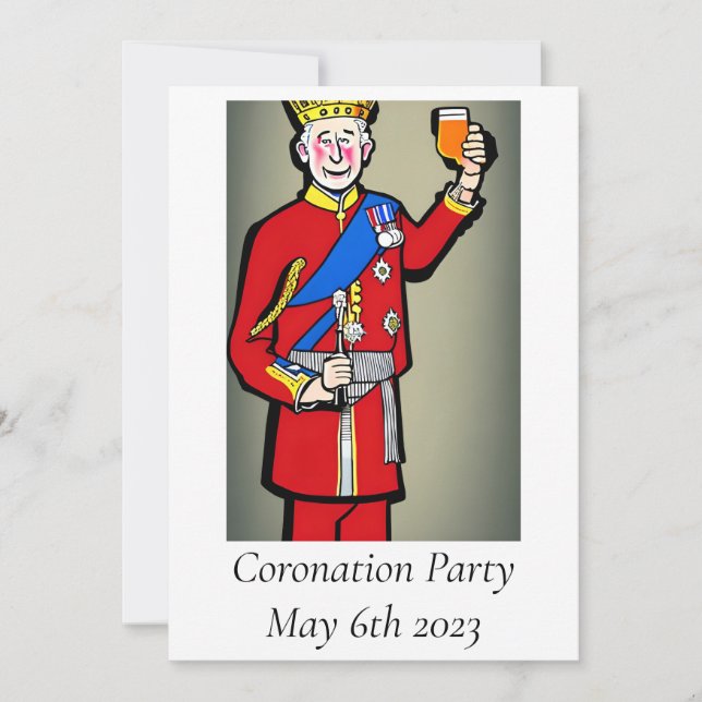 Invitación a la fiesta de coronación (Anverso)