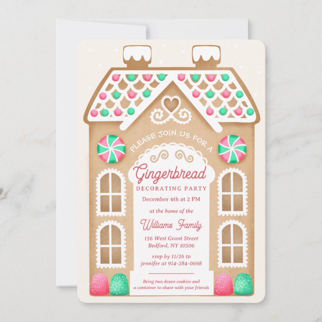 Invitación a la fiesta de crema de jengibre (Anverso)