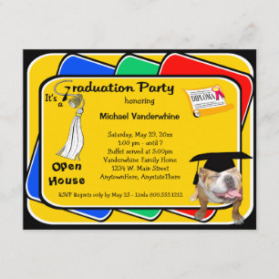Invitación a la fiesta de cultivador de graduación
