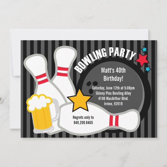 Invitación a la fiesta de cumpleaños (Anverso)