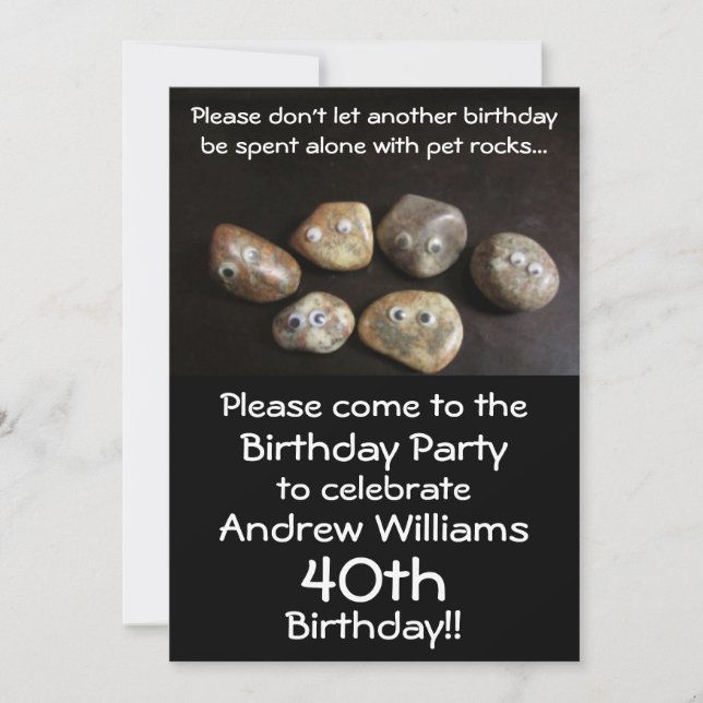 Invitación a la fiesta de cumpleaños (Anverso)