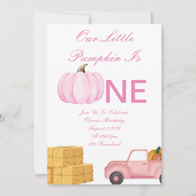 Invitación a la fiesta de cumpleaños (Anverso)