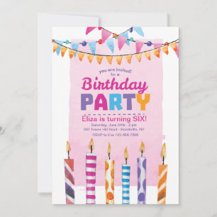 Invitación a la fiesta de cumpleaños