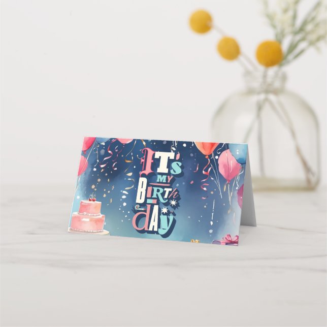 Invitación a la fiesta de cumpleaños (Anverso)
