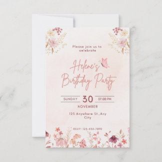 Invitación a la fiesta de cumpleaños 