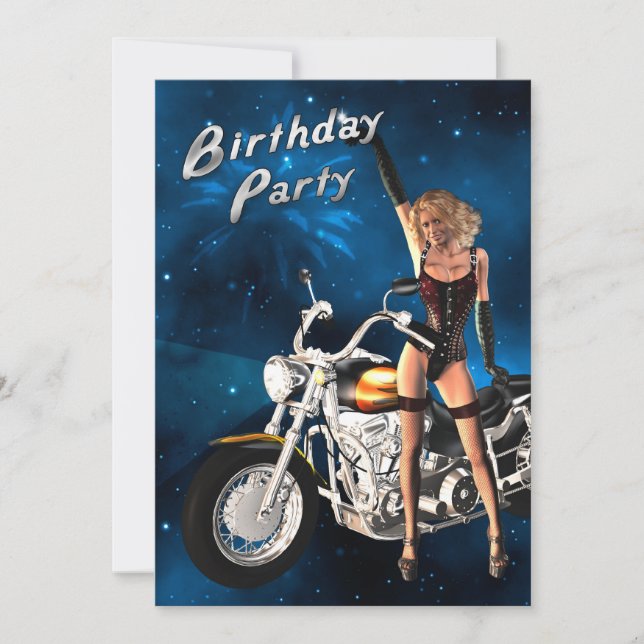 Invitación a la fiesta de cumpleaños (Anverso)