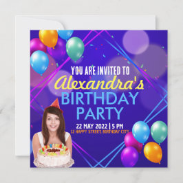 Invitación a la fiesta de cumpleaños